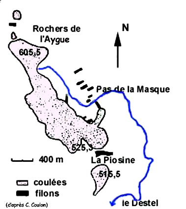 Carte affleurements