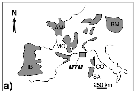 Massifs variscains